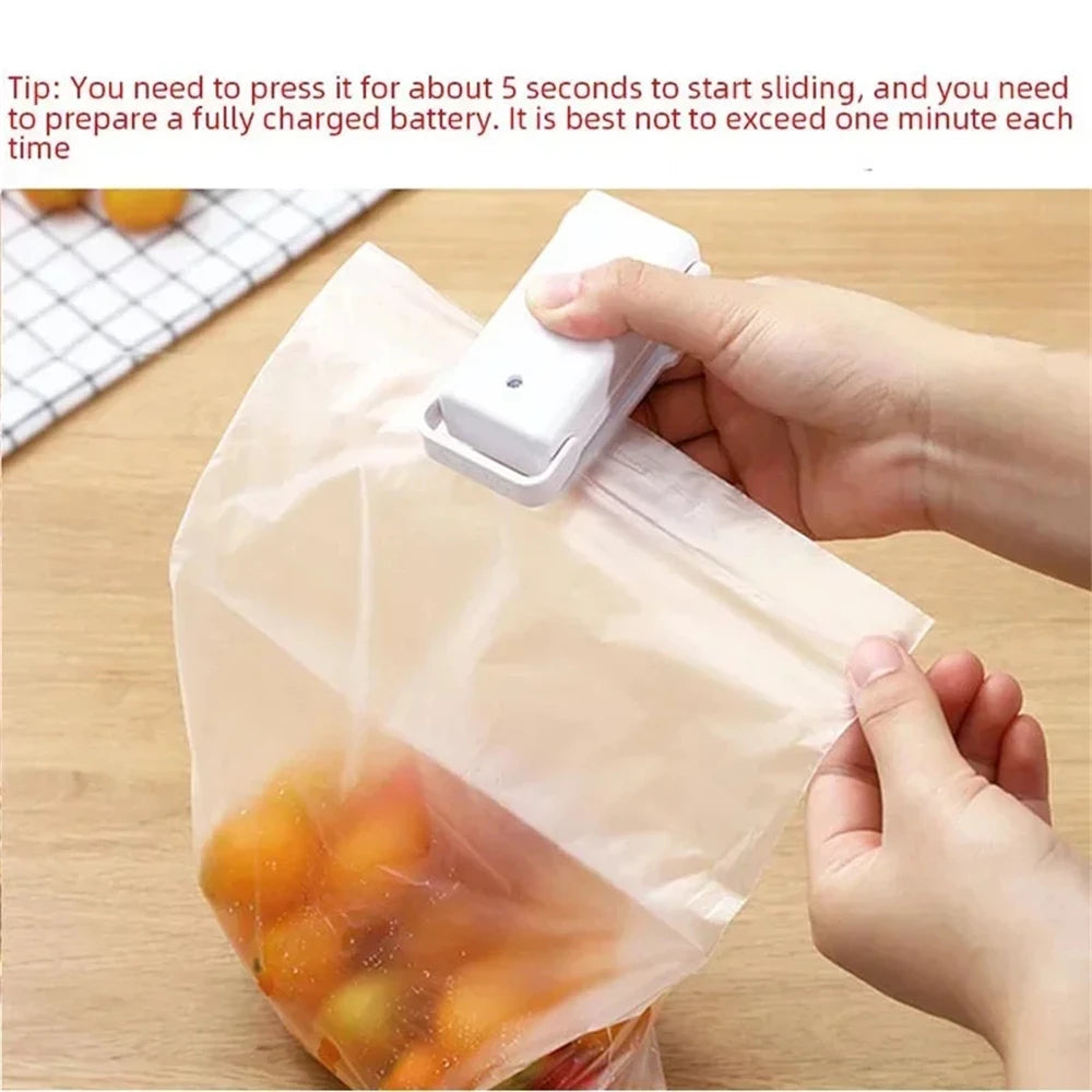 Mini Heat Bag Sealing Machine Thermal Plastic Food Bag Closure Portable Kitchen Special ToolsFood Packaging Heat Sealer