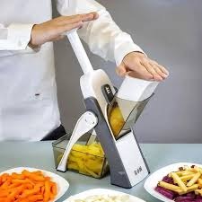 Slicer Safe Mandoline Vegetable Cutter Veggie Dicer Slicer for Julienne French Fry and Potato Get Storage Box with Lid